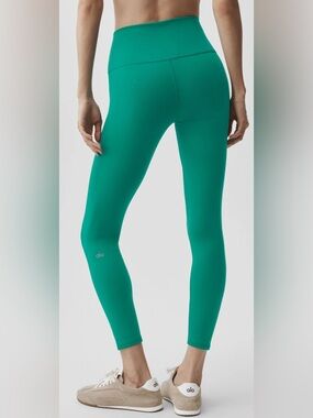 NWT Alo Yoga 7/8 High-Waist Airbrush Legging Emerald Isle - Size XS